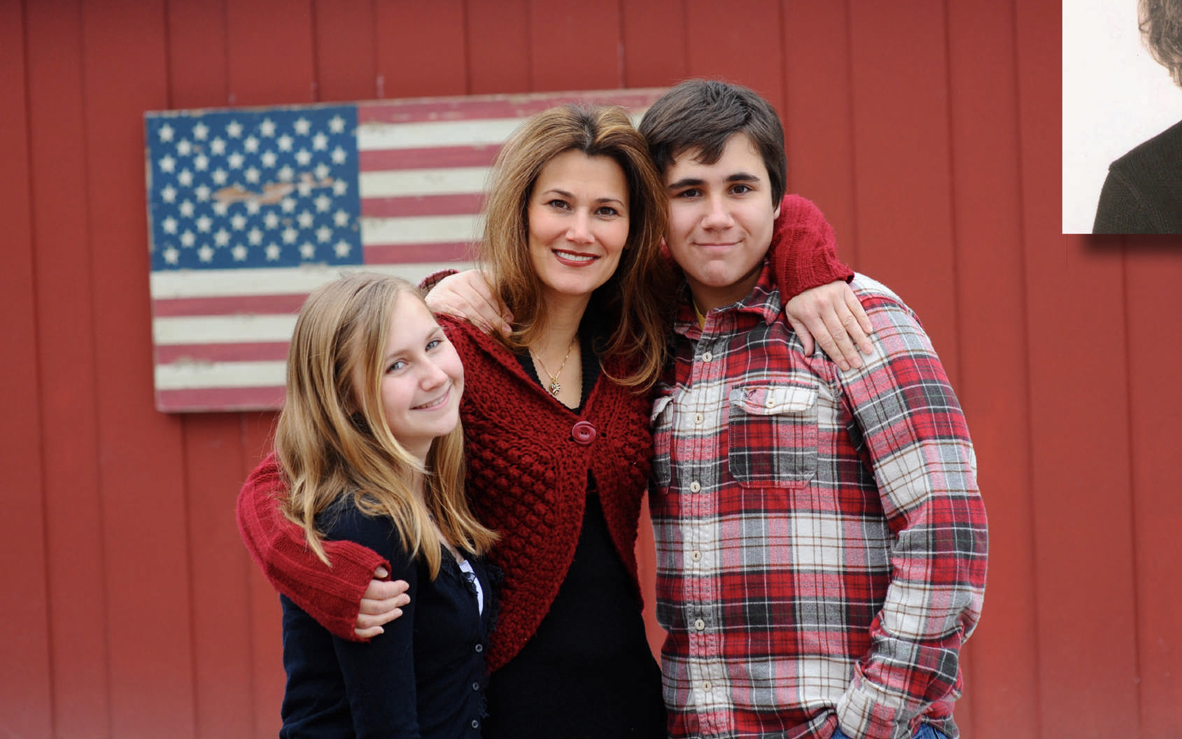 Erica Dodd, president of the Perfect Daughter, the catering arm of the Perfect Pita, with her children.